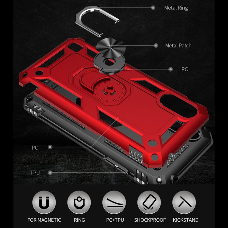 Custodia protettiva antiurto in TPU + PC con supporto girevole a 360 gradi, For Samsung Galaxy M01, For Google Pixel 5 XL, For Google Pixel 5