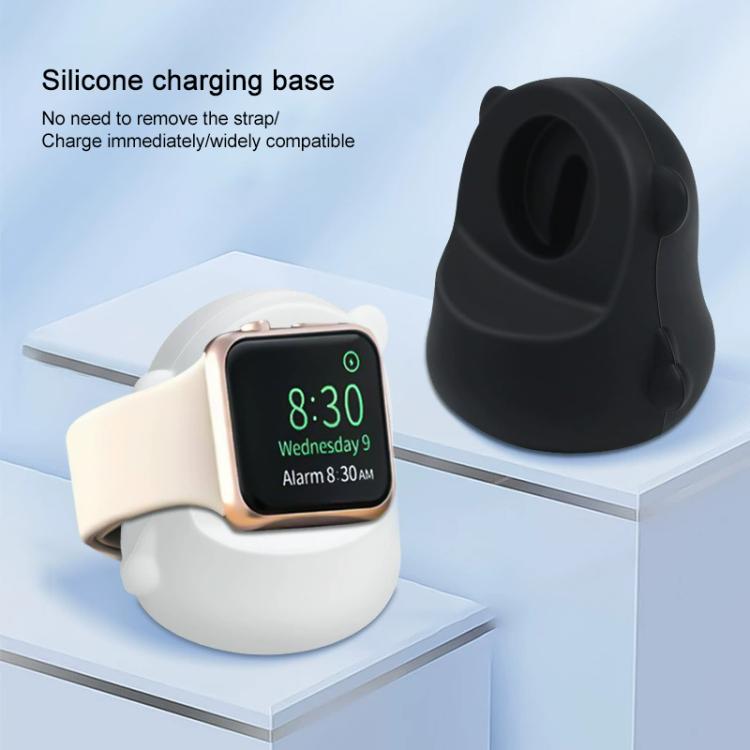 xDfind Supporto di ricarica in silicone per Apple Watch / Samsung Smart Watch Bear (senza caricabatterie)