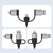 3 in 1 8 Pin, Type-C, USB to 3.5mm Multi-function External Sound Card