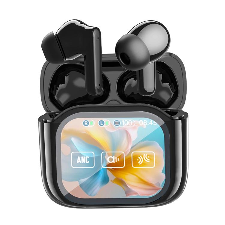 Auricolari wireless Bluetooth JM19 con touchscreen a colori, cancellazione attiva del rumore (ANC) e traduttore integrato.