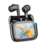 Auricolari wireless Bluetooth JM19 con touchscreen a colori, cancellazione attiva del rumore (ANC) e traduttore integrato.