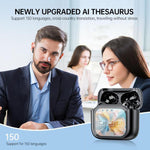Auricolari wireless Bluetooth JM19 con touchscreen a colori, cancellazione attiva del rumore (ANC) e traduttore integrato.