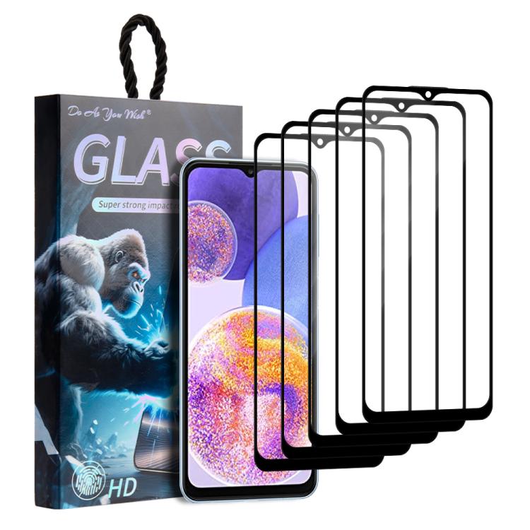 5 pezzi/confezione Pellicola in vetro temperato HD con stampa serigrafica "Fai come vuoi", For Samsung Galaxy S24+ 5G, For Samsung Galaxy S24 5G, For Samsung Galaxy A05 / A05s, For Samsung Galaxy F34 5G, For Samsung Galaxy M34 5G                       ...