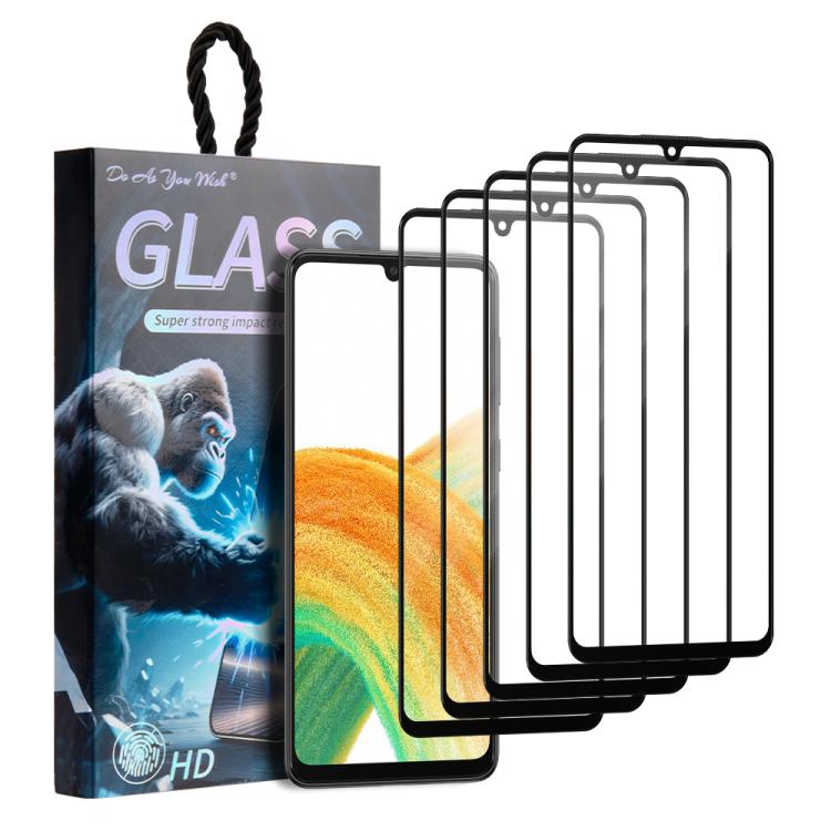 5 pezzi/confezione Pellicola in vetro temperato HD con stampa serigrafica "Fai come vuoi", For Samsung Galaxy S24+ 5G, For Samsung Galaxy S24 5G, For Samsung Galaxy A05 / A05s, For Samsung Galaxy F34 5G, For Samsung Galaxy M34 5G                       ...