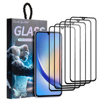 5 pezzi/confezione Pellicola in vetro temperato HD con stampa serigrafica "Fai come vuoi", For Samsung Galaxy S24+ 5G, For Samsung Galaxy S24 5G, For Samsung Galaxy A05 / A05s, For Samsung Galaxy F34 5G, For Samsung Galaxy M34 5G                       ...