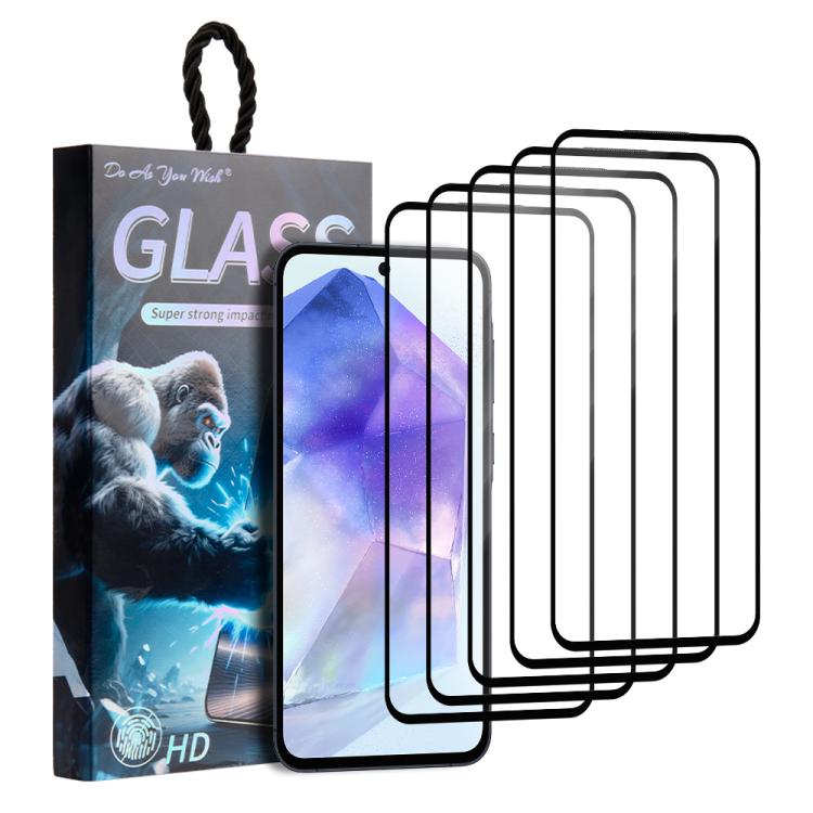 5 pezzi/confezione Pellicola in vetro temperato HD con stampa serigrafica "Fai come vuoi", For Samsung Galaxy S26+ 5G, For Samsung Galaxy S26 Ultra 5G, For Samsung Galaxy S26 5G, For Samsung Galaxy A57 5G, For Samsung Galaxy A37 5G                     ...
