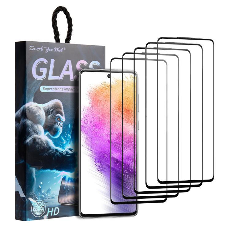 5 pezzi/confezione Pellicola in vetro temperato HD con stampa serigrafica "Fai come vuoi", For Samsung Galaxy S24+ 5G, For Samsung Galaxy S24 5G, For Samsung Galaxy A05 / A05s, For Samsung Galaxy F34 5G, For Samsung Galaxy M34 5G                       ...
