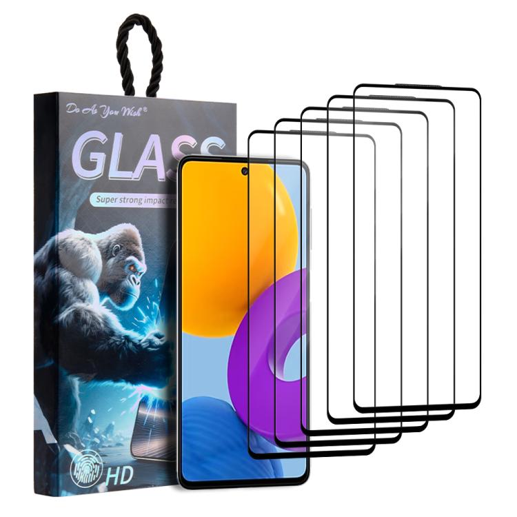 5 pezzi/confezione Pellicola in vetro temperato HD con stampa serigrafica "Fai come vuoi", For Samsung Galaxy S24+ 5G, For Samsung Galaxy S24 5G, For Samsung Galaxy A05 / A05s, For Samsung Galaxy F34 5G, For Samsung Galaxy M34 5G                       ...