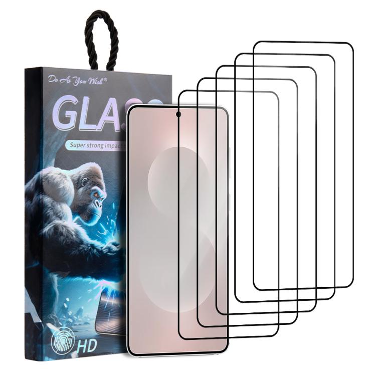 5 pezzi/confezione Pellicola in vetro temperato HD con stampa serigrafica "Fai come vuoi", For Samsung Galaxy S26+ 5G, For Samsung Galaxy S26 Ultra 5G, For Samsung Galaxy S26 5G, For Samsung Galaxy A57 5G, For Samsung Galaxy A37 5G                     ...