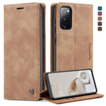 Custodia portafoglio in pelle per Samsung Galaxy S20 FE