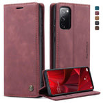 Custodia portafoglio in pelle per Samsung Galaxy S20 FE