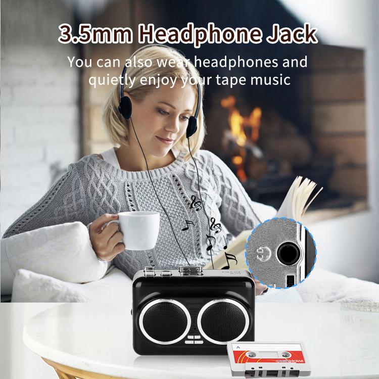 Convertitore cassette a MP3 portatile con doppi altoparlanti