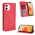 Custodia in pelle orizzontale con fibbia magnetica per iPhone 12