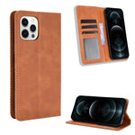 Custodia in pelle orizzontale con fibbia magnetica per iPhone 12