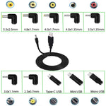 1.5m USB to DC5.5x2.1mm Male Power Cord with 10pcs Converter, 1+10