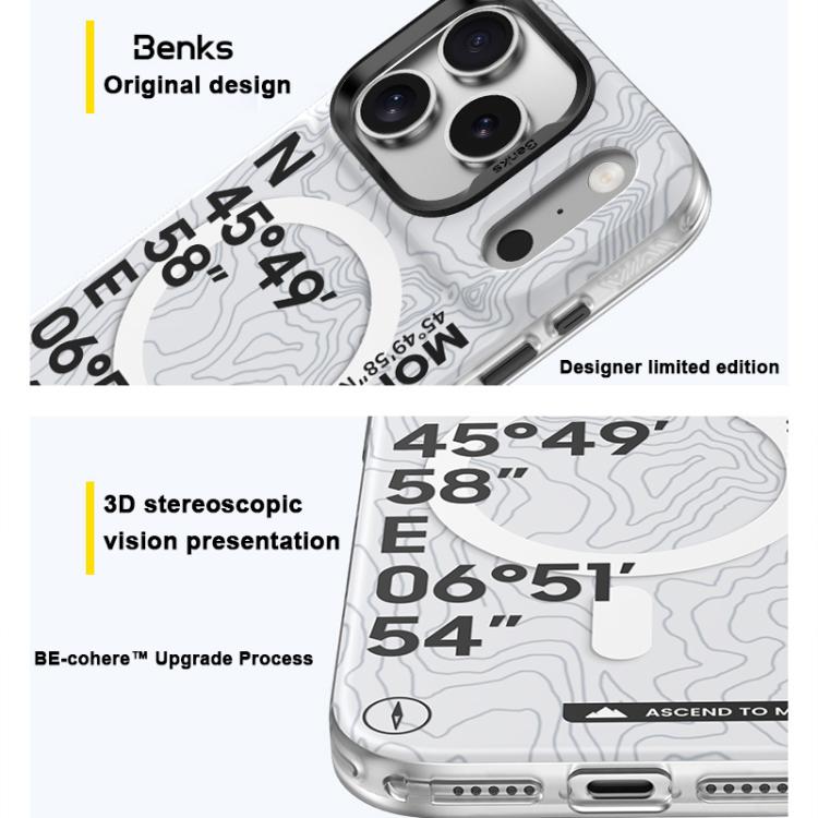 Custodia magnetica per telefono Benks Light Color D1 Series MagSafe, For iPhone 17 Pro Max, For iPhone 17 Pro