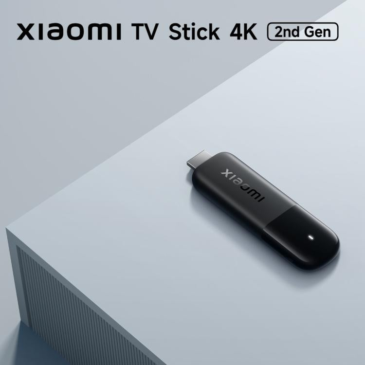 Xiaomi TV Stick originale di seconda generazione con processore Quad Core Cortex-A55, risoluzione 4K Ultra HD, Wi-Fi dual-band 6 e Google TV Stick, versione globale con Google Play., 2GB+8GB