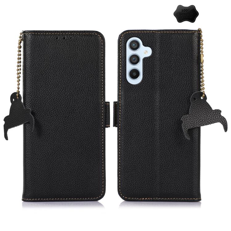 Custodia per telefono Mino in vera pelle con protezione RFID magnetica., For Galaxy S26 FE 5G, For Samsung Galaxy S26 5G