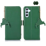 Custodia per telefono Mino in vera pelle con protezione RFID magnetica., For Galaxy S26 FE 5G, For Samsung Galaxy S26 5G
