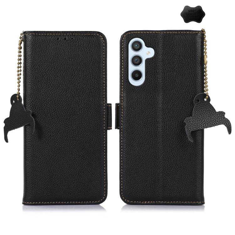 Custodia per telefono Mino in vera pelle con protezione RFID magnetica., For Galaxy S26 FE 5G, For Samsung Galaxy S26 5G