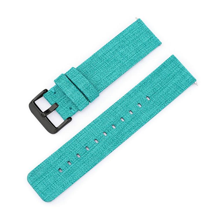 Cinturino per orologio in tela di nylon intrecciata con fibbia ad ardiglione in acciaio inossidabile., 12mm