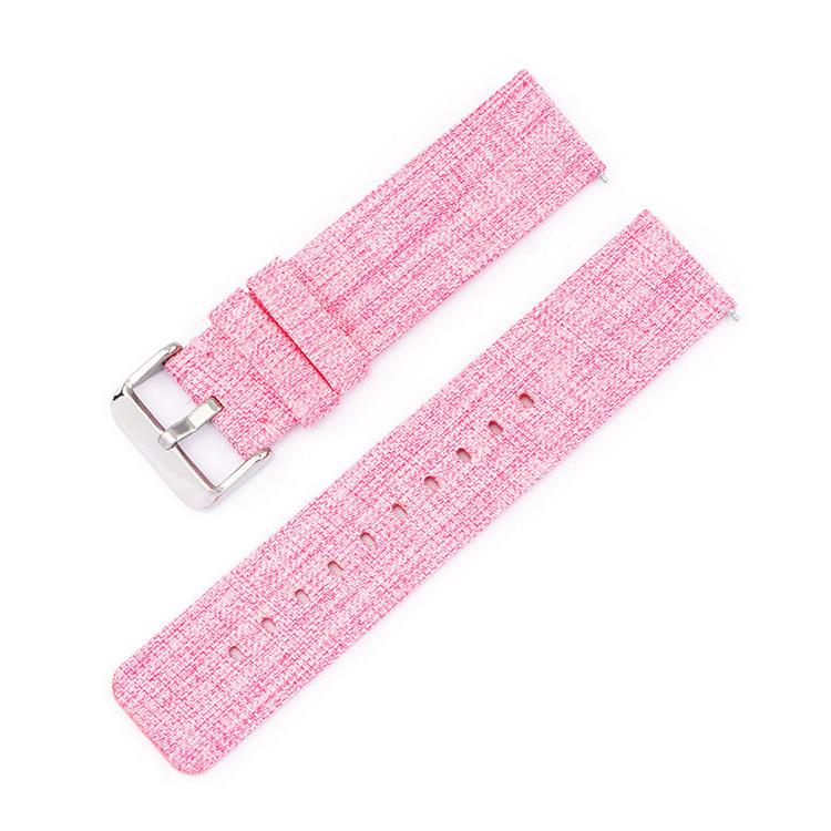 Cinturino per orologio in tela di nylon intrecciata con fibbia ad ardiglione in acciaio inossidabile., 14mm