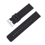 Cinturino per orologio in tela di nylon intrecciata con fibbia ad ardiglione in acciaio inossidabile., 14mm