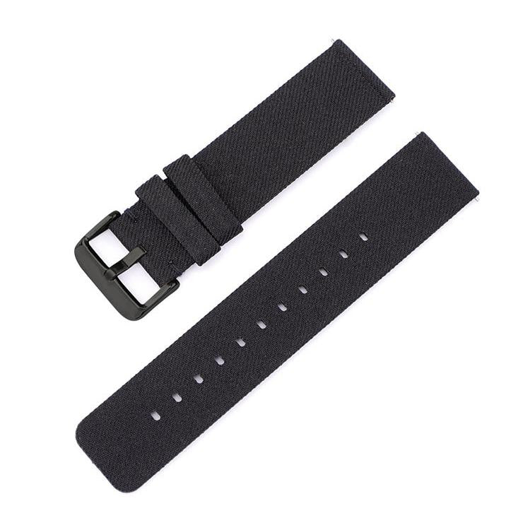 Cinturino per orologio in tela di nylon intrecciata con fibbia ad ardiglione in acciaio inossidabile., 14mm