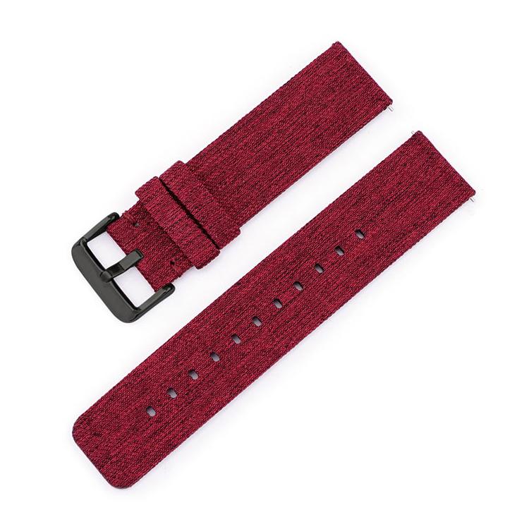 Cinturino per orologio in tela di nylon intrecciata con fibbia ad ardiglione in acciaio inossidabile., 14mm