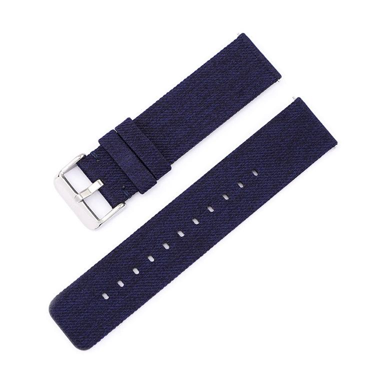 Cinturino per orologio in tela di nylon intrecciata con fibbia ad ardiglione in acciaio inossidabile., 16mm