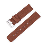 Cinturino per orologio in tela di nylon intrecciata con fibbia ad ardiglione in acciaio inossidabile., 18mm