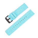 Cinturino per orologio in tela di nylon intrecciata con fibbia ad ardiglione in acciaio inossidabile., 18mm