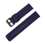 Cinturino per orologio in tela di nylon intrecciata con fibbia ad ardiglione in acciaio inossidabile., 18mm