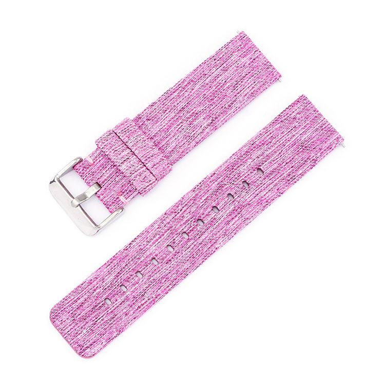 Cinturino per orologio in tela di nylon intrecciata con fibbia ad ardiglione in acciaio inossidabile., 20mm