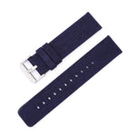 Cinturino per orologio in tela di nylon intrecciata con fibbia ad ardiglione in acciaio inossidabile., 22mm