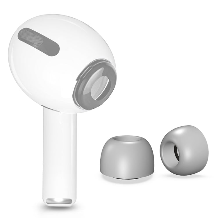 12 PCS Tappi per le orecchie in memory foam sostituibili per auricolari wireless per AirPods Pro, con scatola di immagazzinaggio, Memory Foam Black, Memory Foam Grey
