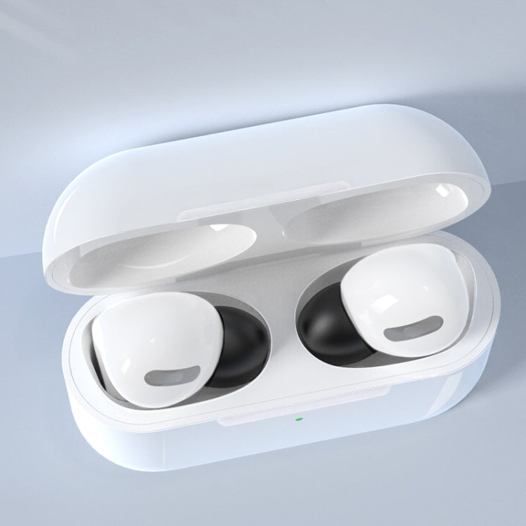 12 PCS Tappi per le orecchie in memory foam sostituibili per auricolari wireless per AirPods Pro, con scatola di immagazzinaggio, Memory Foam Black, Memory Foam Grey