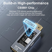 4K 60Hz HDMI Male to DP Female HD Adapter, 60Hz HDMI Male to DP Female