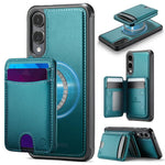Custodia per telefono in pelle JEEHOOD J10 con porta carte a ribalta, MagSafe Split RFID., For Galaxy S25 FE 5G, For Samsung Galaxy S25 Edge 5G, For Samsung Galaxy S25 5G, For Samsung Galaxy S25+ 5G