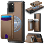 Custodia per telefono in pelle JEEHOOD J10 con porta carte a ribalta, MagSafe Split RFID., For Samsung Galaxy S22 5G, For Samsung Galaxy S21 FE 5G, For Samsung Galaxy S20 Ultra 5G, For Samsung Galaxy S20+ 5G