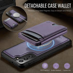 Custodia per telefono in pelle JEEHOOD J10 con porta carte a ribalta, MagSafe Split RFID., For Samsung Galaxy S22 5G, For Samsung Galaxy S21 FE 5G, For Samsung Galaxy S20 Ultra 5G, For Samsung Galaxy S20+ 5G