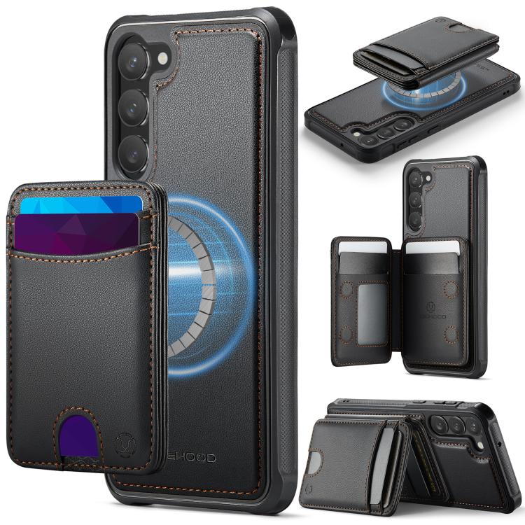 Custodia per telefono in pelle JEEHOOD J10 con porta carte a ribalta, MagSafe Split RFID., For Samsung Galaxy S23 5G, For Samsung Galaxy S20 FE, For Samsung Galaxy S22 Ultra 5G, For Samsung Galaxy S22+ 5G