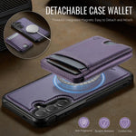 Custodia per telefono in pelle JEEHOOD J10 con porta carte a ribalta, MagSafe Split RFID., For Samsung Galaxy S24 5G, For Samsung Galaxy S23 FE 5G, For Samsung Galaxy S23 Ultra 5G, For Samsung Galaxy S23+ 5G