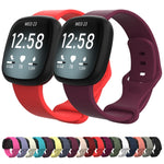 Per cinturino di ricambio in silicone Fitbit Versa 3 / Sense, Size: L