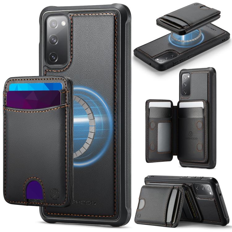 Custodia per telefono in pelle JEEHOOD J10 con porta carte a ribalta, MagSafe Split RFID., For Samsung Galaxy S23 5G, For Samsung Galaxy S20 FE, For Samsung Galaxy S22 Ultra 5G, For Samsung Galaxy S22+ 5G