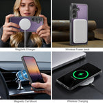 Custodia per telefono in pelle JEEHOOD J10 con porta carte a ribalta, MagSafe Split RFID., For Galaxy S26 FE 5G, For Samsung Galaxy S26+ 5G, For Samsung Galaxy S26 Ultra 5G, For Samsung Galaxy S26 5G
