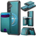 Custodia per telefono in pelle JEEHOOD J10 con porta carte a ribalta, MagSafe Split RFID., For Galaxy S25 FE 5G, For Samsung Galaxy S25 Edge 5G, For Samsung Galaxy S25 5G, For Samsung Galaxy S25+ 5G