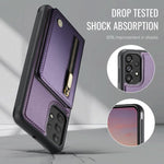 JEEHOOD J12 Esclusiva custodia per telefono con cerniera, protezione RFID e MagSafe, porta carte., For Samsung Galaxy A23 4G / 5G, For Samsung Galaxy A34 5G, For Samsung Galaxy A54 5G, For Samsung Galaxy A13 4G / 5G / A04s