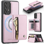 JEEHOOD J12 Esclusiva custodia per telefono con cerniera, protezione RFID e MagSafe, porta carte., For Samsung Galaxy A53 5G, For Samsung Galaxy A33 5G, For Samsung Galaxy A52 4G / 5G / A52s 5G, For Samsung Galaxy A51 4G