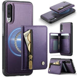 JEEHOOD J12 Esclusiva custodia per telefono con cerniera, protezione RFID e MagSafe, porta carte., For Samsung Galaxy A50